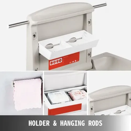 VEVOR 85 x 57 x 47 cm Wickeltisch klappbar Wickelstation für Babys HDPE für Geschäftliche und Private Anlässe – Bild 3