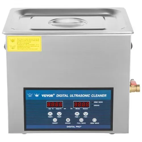 VEVOR Ultraschallreiniger 10L, Ultraschall Reinigungsgerät 260W , Zweifrequenz-Ultraschallreiniger, Schmuckreiniger Ultraschall Ultraschallreiniger Ultraschallreinigungsgerät Brille mit LED-Bildschirm – Bild 9