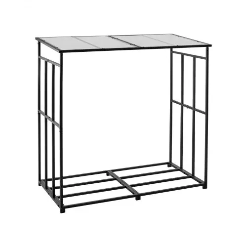 VEVOR Metall Kaminholzregal, 1850x700x1800 mm Brennholzregal, Kaminholzunterstand, max. Tragkraft 300 kg, Feuerholzregal, Kaminholzlager, Stapelhilfe für Kamin, Terrasse, Hinterhof – Bild 9
