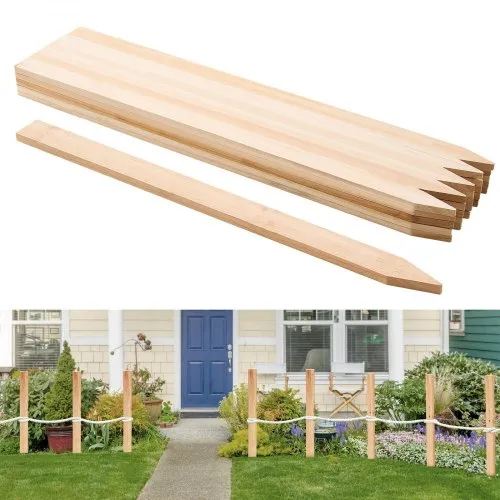 VEVOR Holzpfähle, 25 Stk. 12,7×38,1×914,4 mm Holzpflöcke, Holzpfosten mit scharfer Spitze, Zaunpfähle aus Tannenholz, Wegweiser für Schlammzäune, Hinterhofbegrenzungen, Grundlinien VEVOR Holzpfähle, 25 Stk. 12,7×38,1×914,4 mm Holzpflöcke, Holzpfosten mit scharfer Spitze, Zaunpfähle aus Tannenholz, Wegweiser für Schlammzäune, Hinterhofbegrenzungen, Grundlinien