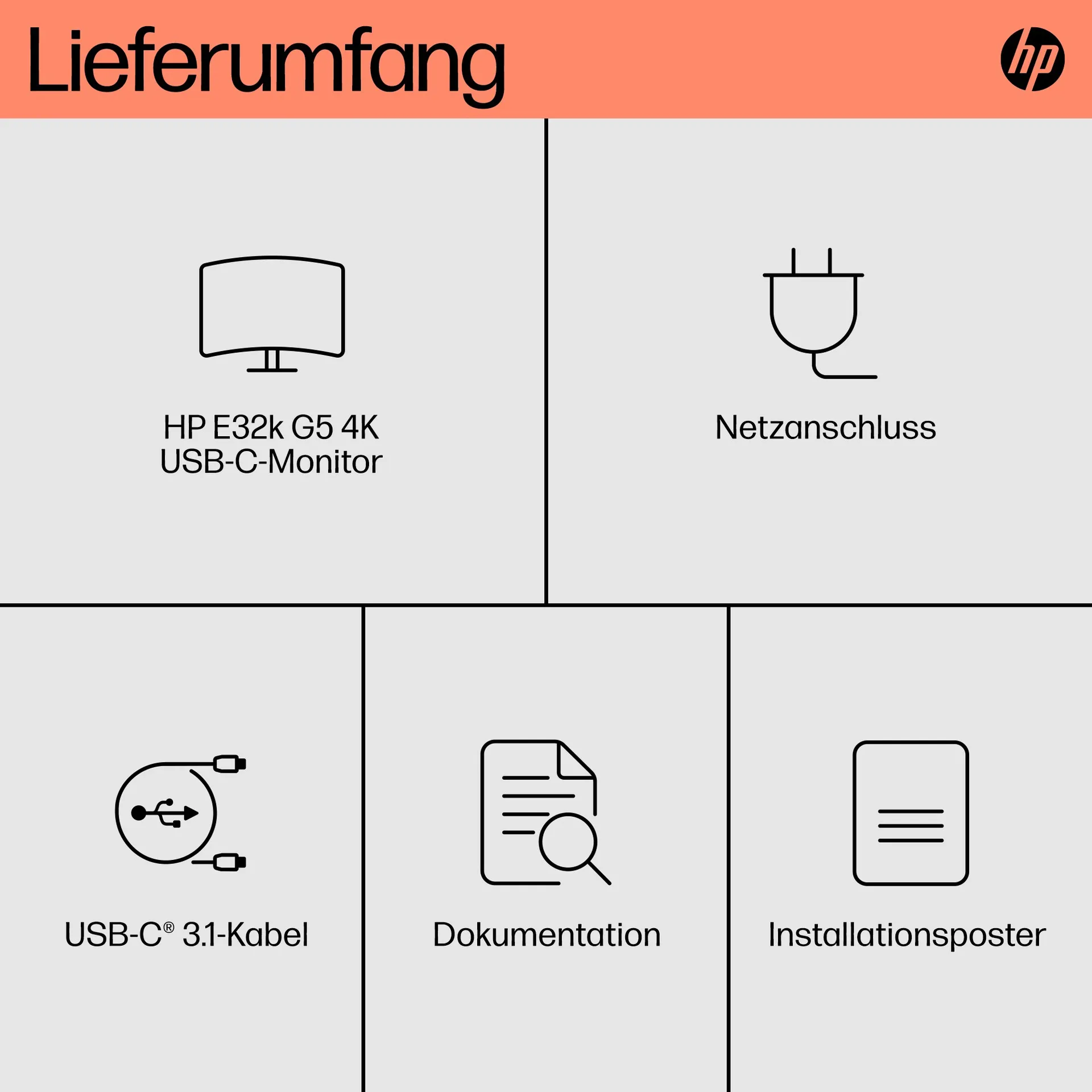 HP E32k G5 4K USB-C-Monitor – Bild 5