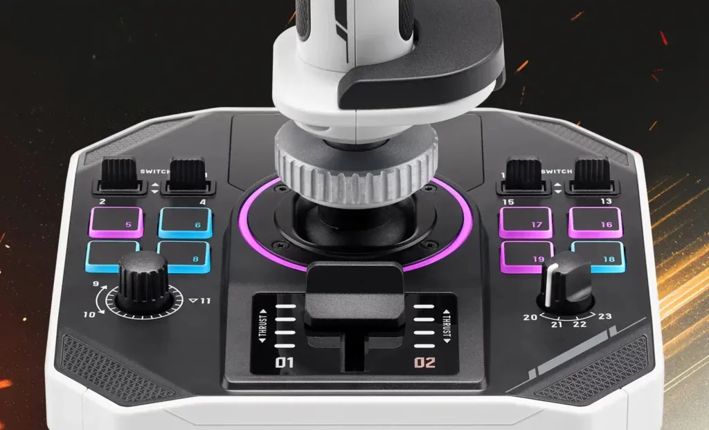 Thrustmaster Sol-R 1 Schwarz, Weiß USB Flightstick Analog / Digital PC – Bild 6