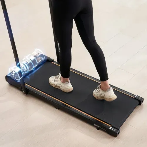 VEVOR Walking Pad Laufband unter den Schreibtisch, Laufband zum Arbeiten, klappbares Laufband mit 120 kg Tragkraft, tragbares 2 in 1 Pad mit 2,5 PS, Griffstange Fernbedienung LED-Anzeige 1-10 km/h – Bild 7