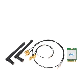 Shuttle WLN-M1 – Intel WLAN-ax/Bluetooth Combo Kit with M.2 card, cables and external antennas Shuttle WLN-M1 – Intel WLAN-ax/Bluetooth Combo Kit with M.2 card, cables and external antennas