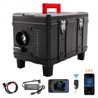 VEVOR 5-8KW Dieselheizung 12 V /24 V All in One Diesel-Luftheizung, mit Bluetooth App Steuerung & Fernbedienung& Anzeigebildschirm & CO-Alarm, schnell aufheizende tragbare Dieselheizung für Fahrzeuge VEVOR 5-8KW Dieselheizung 12 V /24 V All in One Diesel-Luftheizung, mit Bluetooth App Steuerung & Fernbedienung& Anzeigebildschirm & CO-Alarm, schnell aufheizende tragbare Dieselheizung für Fahrzeuge