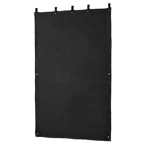 VEVOR Sounddecke 2032x1219 mm, Akustikdecke, Schalldämpfungsdecken, Schallschutzvorhang, Schallschutzdecke mit Ösen, Studio-Ösendecke, für Studio, Lichtblocker, Musikaufnahmen, Schwarz – Bild 8