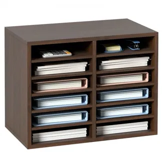 VEVOR Briefablage 12 Fächer Organizer aus MDF, Dokumentenablage Vintage Braun 520 x 305 x 410 mm, Ablagefächer Desktop-Aktenhalter Dokumentenlager, Dokumentenhalter zu Hause, im Büro, im Klassen usw. VEVOR Briefablage 12 Fächer Organizer aus MDF, Dokumentenablage Vintage Braun 520 x 305 x 410 mm, Ablagefächer Desktop-Aktenhalter Dokumentenlager, Dokumentenhalter zu Hause, im Büro, im Klassen usw.