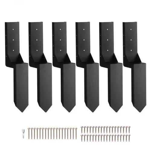 VEVOR Reparaturset für Zaunpfostenanker 6er-Pack Innendurchmesser 8,9 x 8,9 cm Stützpfosten aus Stahl für Zaunpfosten Anker-Erdspieß zur Reparatur von geneigten gebrochenen Holzzaunpfosten Umhüllung VEVOR Reparaturset für Zaunpfostenanker 6er-Pack Innendurchmesser 8,9 x 8,9 cm Stützpfosten aus Stahl für Zaunpfosten Anker-Erdspieß zur Reparatur von geneigten gebrochenen Holzzaunpfosten Umhüllung
