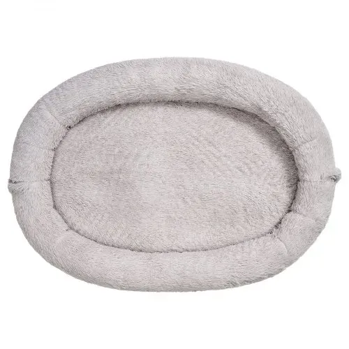 VEVOR Hundebett für Menschen & Hunde, 176x122x24 cm, Memory-Schaum-Hundebett in Menschengröße, mit Seitentasche, Griff & Reißverschluss, abnehmbarer, maschinenwaschbarer Bezug, Hochflor, Grau – Bild 8
