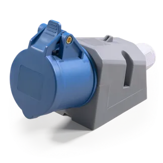 CEE-Kupplung McPower, Wandmontage, IP44, 250V, 16A, 3-polig, IP44 CEE-Kupplung McPower, Wandmontage, IP44, 250V, 16A, 3-polig, IP44