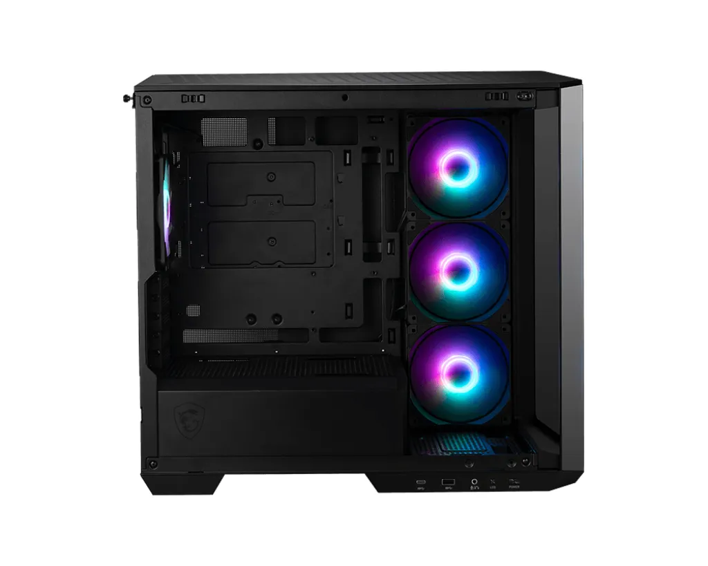 MSI MAG PANO M100R PZ Micro Tower Schwarz – Bild 2