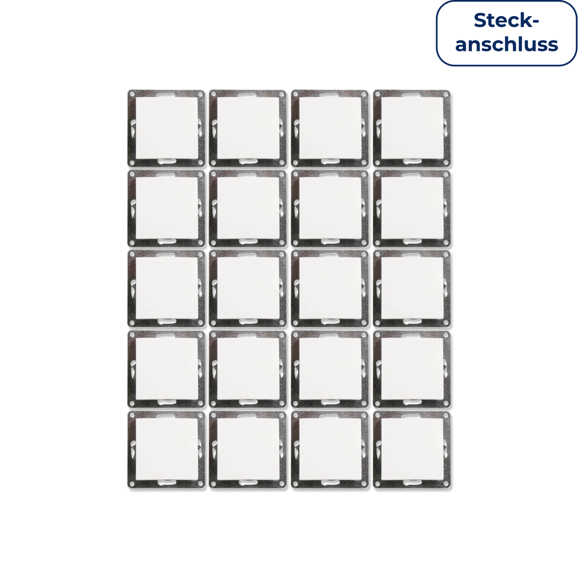 Wechselschalter McPower “Flair“, 250V~/10A, UP, Steckanschluss, weiß, 20er-Pack Wechselschalter McPower “Flair“, 250V~/10A, UP, Steckanschluss, weiß, 20er-Pack