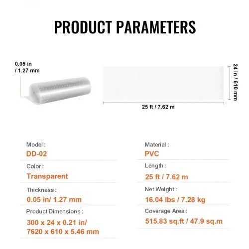 VEVOR Teppichschutz für Haustiere, 61 x 7,6 m, kratzfester PVC-Teppichschutz für Katzen für den Türrahmen, rutschfeste Katzenkratzschutzmatte, leicht zuschneidbarer Kunststoff-Teppichkratzstopper – Bild 6