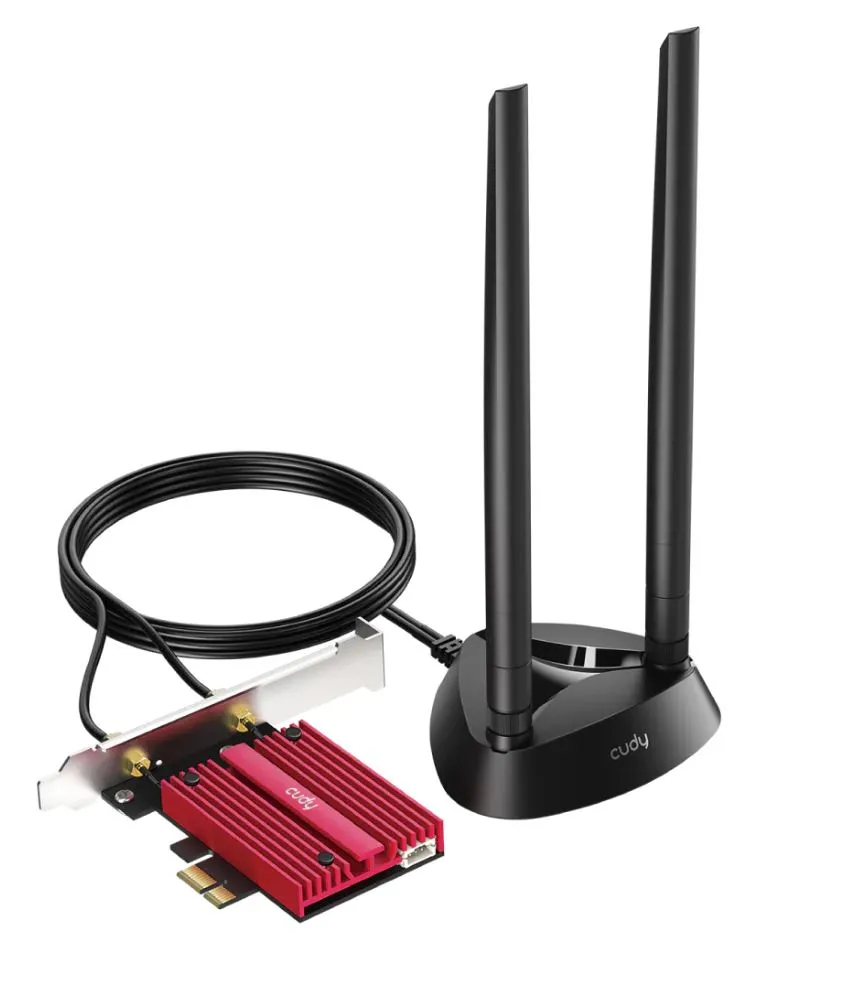 Cudy AX5400 Wi-Fi 6E PCI Express Adapter, WE4000 Cudy AX5400 Wi-Fi 6E PCI Express Adapter, WE4000