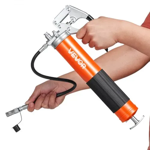 VEVOR Fettpresse, 551 bar, Pistolengriff-Schmierpressen-Set mit 0,4 L Fassungsvermögen, Einhandfettpresse inkl. 45,7 cm Flexschlauch, 1 Verlängerungsrohr & 1 scharfer Düse für Kfz & Schifffahrt – Bild 9