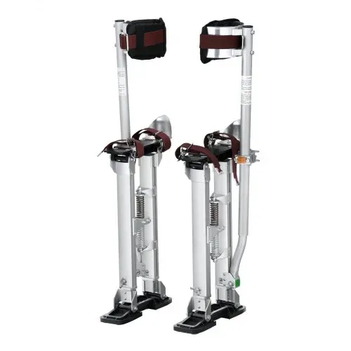 VEVOR Arbeitsstelzen Trockenbau 45,7-76,2cm Höhenverstellbar Aluminiumstelzen Deckenbau 103kg Tragfähigkeit Malerstelzen 27-29cm Fußgröße Für Malerarbeiten Heimdekoration Baumschnitt Elektroarbeiten – Bild 8