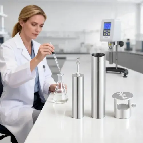VEVOR Rotoren Ersatz für Digitalanzeige Rotationsviskosimeter, Inkl. 0# Spindel aus 304 Edelstahl, 1-80 cP Laborprüfgerät, Exkl. für VEVOR Viskositätsmessgerät Modell NDJ-5S NDJ-8S SNB-2T LVDV-2T – Bild 7