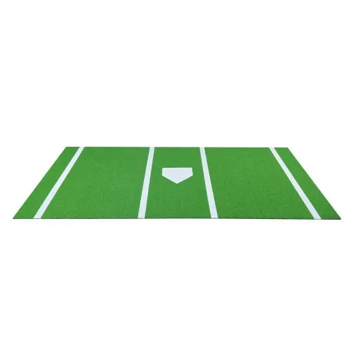 VEVOR Baseball-Schlagmatte Trainingsmatte (366 x 183 cm) Trainingspad Schlagkäfigmatte, Baseballmatte mit Home Plate & Anti-Fade-Rasen, tragbare Trainingshilfe Softballmatte Outdoor, Grün – Bild 8