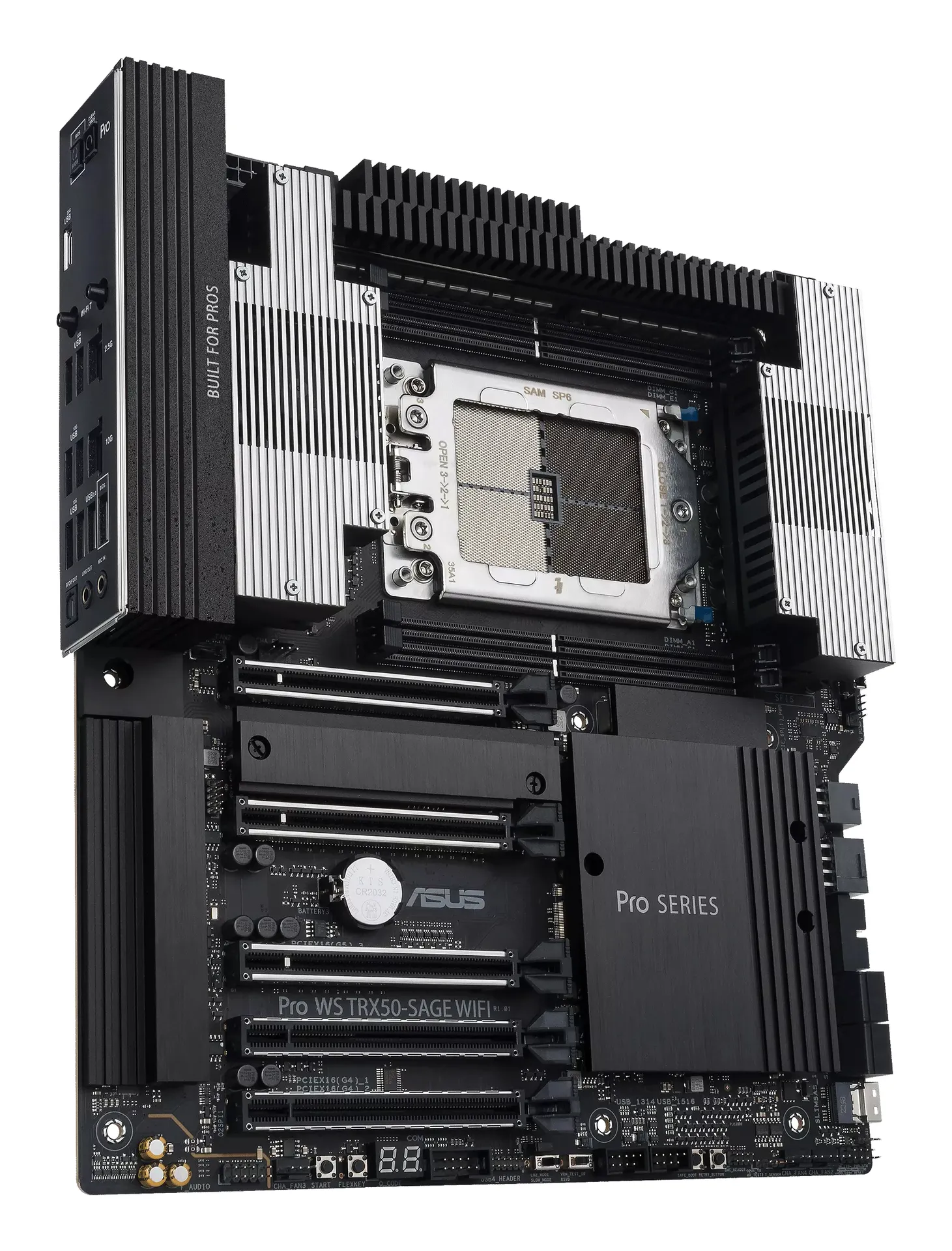 ASUS Pro WS TRX50-SAGE WIFI AMD TRX50 Socket sTR5 SSI CEB – Bild 3