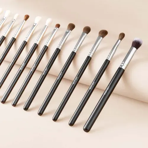 VEVOR Pinselset Makeup, 34-teilig, professionelles Schminkpinsel Set für Foundation, Lidschatten, Concealer, Rouge, mit weichen Borsten, ergonomischem Holzgriff, Reise-Aufbewahrungsetui – Bild 7