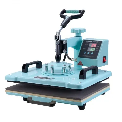 VEVOR Hitzepresse Transferpresse 30x38cm 8 in 1 Tumbler Presse T-Shirts Blau – Bild 9