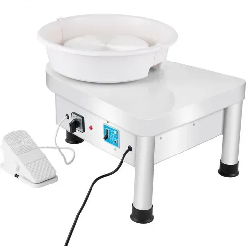 VEVOR Ceramic Wheel Machine 280W Electric Pottery 25cm Keramik Radmaschine 220V Radmaschine DIY verstellbare Füße mit Sculpting Set Elektrische Töpferscheibe Maschine mit Fußpedale und Waschbecken – Bild 9