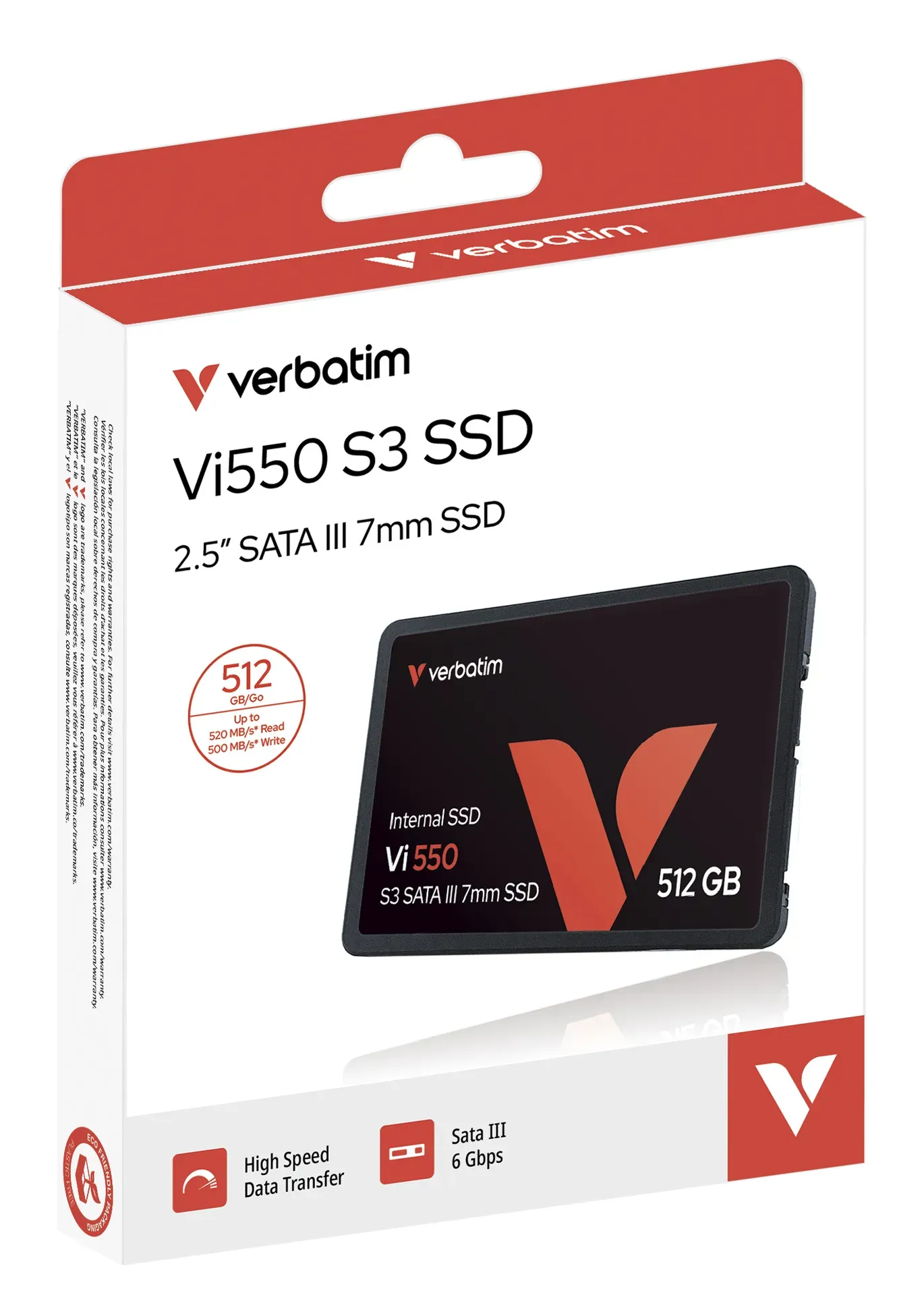 Verbatim Vi550 S3 SSD 512GB Verbatim Vi550 S3 SSD 512GB