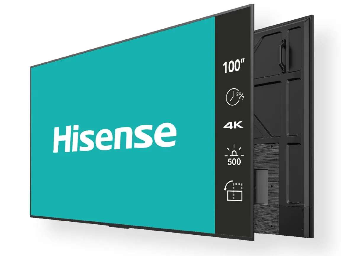 Hisense 100 Zoll 4K UHD IPS Digital Signage Display – 24/7 Operation Hisense 100 Zoll 4K UHD IPS Digital Signage Display – 24/7 Operation