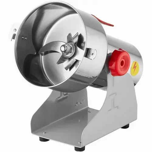 VEVOR Elektrische Getreidemühle, 1000 g, Hochgeschwindigkeits-Gewürzmühle mit 3000 W, gewerbliche Gewürzmühle, Pulverisiermaschine aus Edelstahl, für trockene Körner, Gewürze, Müsli, Kaffee, Mais, Pfeffer, Schwenktyp – Bild 10