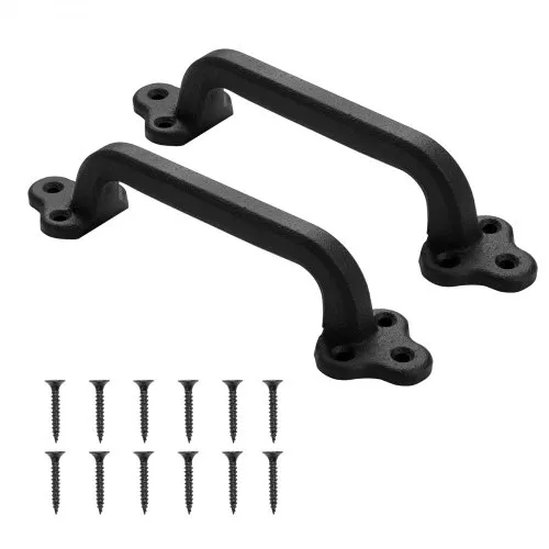 VEVOR Scheunentorgriff, 231 mm, Scheunentürgriff mit rostbeständiger Beschichtung, Schiebetür Griff aus Karbonstahl, Schrankgriff, Metall-Schiebetürgriffe für Garage, Schuppen, Schrank, 2er-Set VEVOR Scheunentorgriff, 231 mm, Scheunentürgriff mit rostbeständiger Beschichtung, Schiebetür Griff aus Karbonstahl, Schrankgriff, Metall-Schiebetürgriffe für Garage, Schuppen, Schrank, 2er-Set