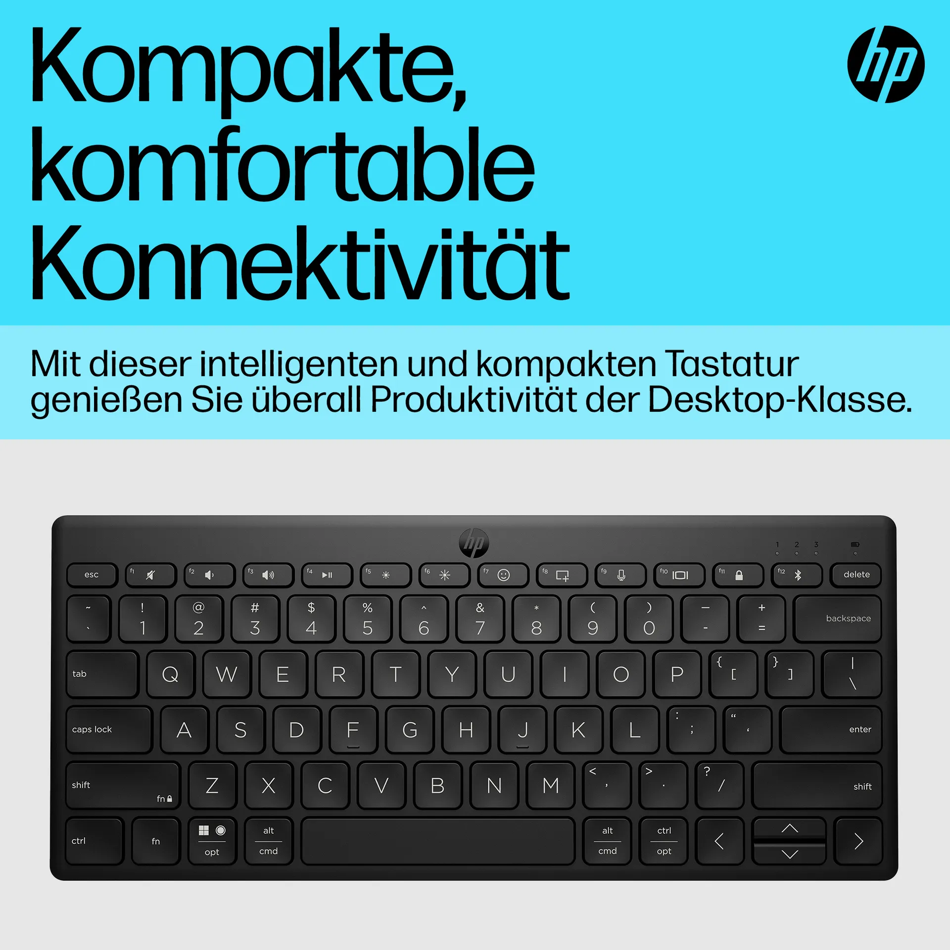 HP 350 Kompakte Bluetooth-Tastatur für mehrere Geräte – Bild 3