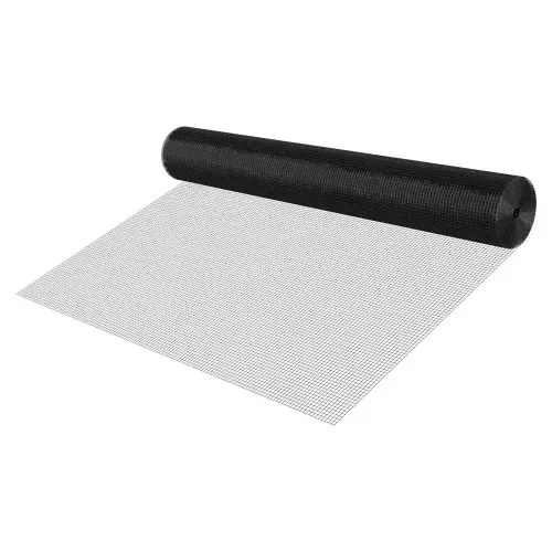 VEVOR Gartenzaun 183 cm x 30,48 m, Maschenbreite 1,27x1,27 cm, φ1,06 mm verzinkter Maschendraht-Zaun, vinylbeschichteter Hühnerdrahtzaun, Schweißgitter Gartenpflanzenzaun für Kaninchen & Geflügel – Bild 9