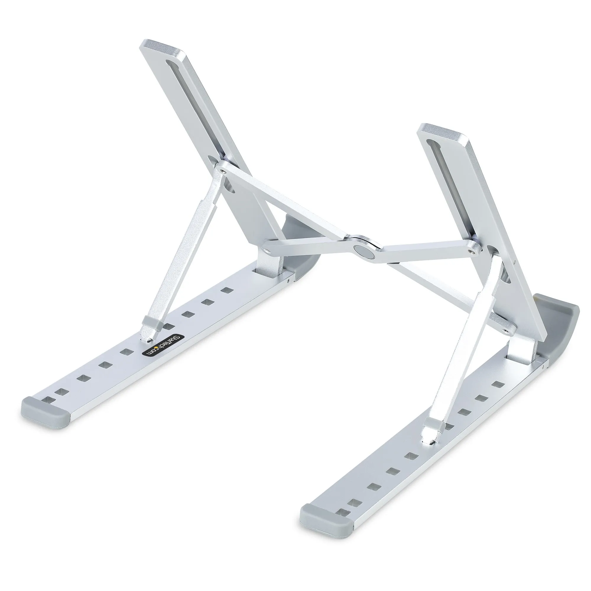 StarTech.com Faltbarer Laptop Ständer, Tragbarer Höhenverstellbarer Ergonomischer Laptopständer, Tragkraft 10 kg, Aluminium Laptophalterung neigbar, Notebook Ständer, Schwenkbare Laptop Unterlage – Bild 2