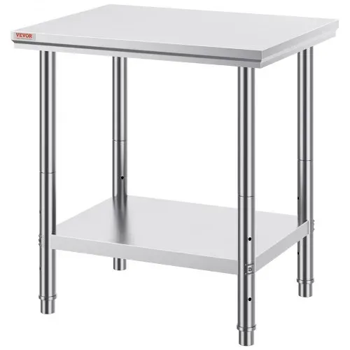 VEVOR Edelstahl Arbeitstisch 760 x 600 x 70 mm Essenszubereitung für die Zubereitung von Mahlzeiten, Nähen, Waschen, Basteln, Garagennutzung usw. – Bild 8