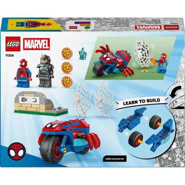 11206 Marvel Spidey und seine Super-Freunde Spidey auf Motorrad vs. Rhino, Konstruktionsspielzeug – Bild 7