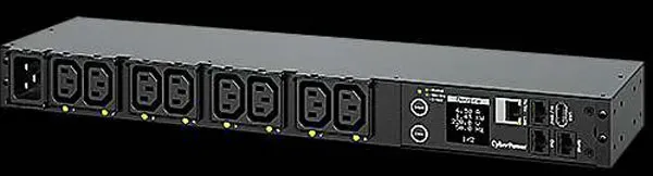 CyberPower PDU, Switched MBO, 230V/16A, 1HE, 8xC13 Ausgang, 1xC20 Eingang, – Bild 2