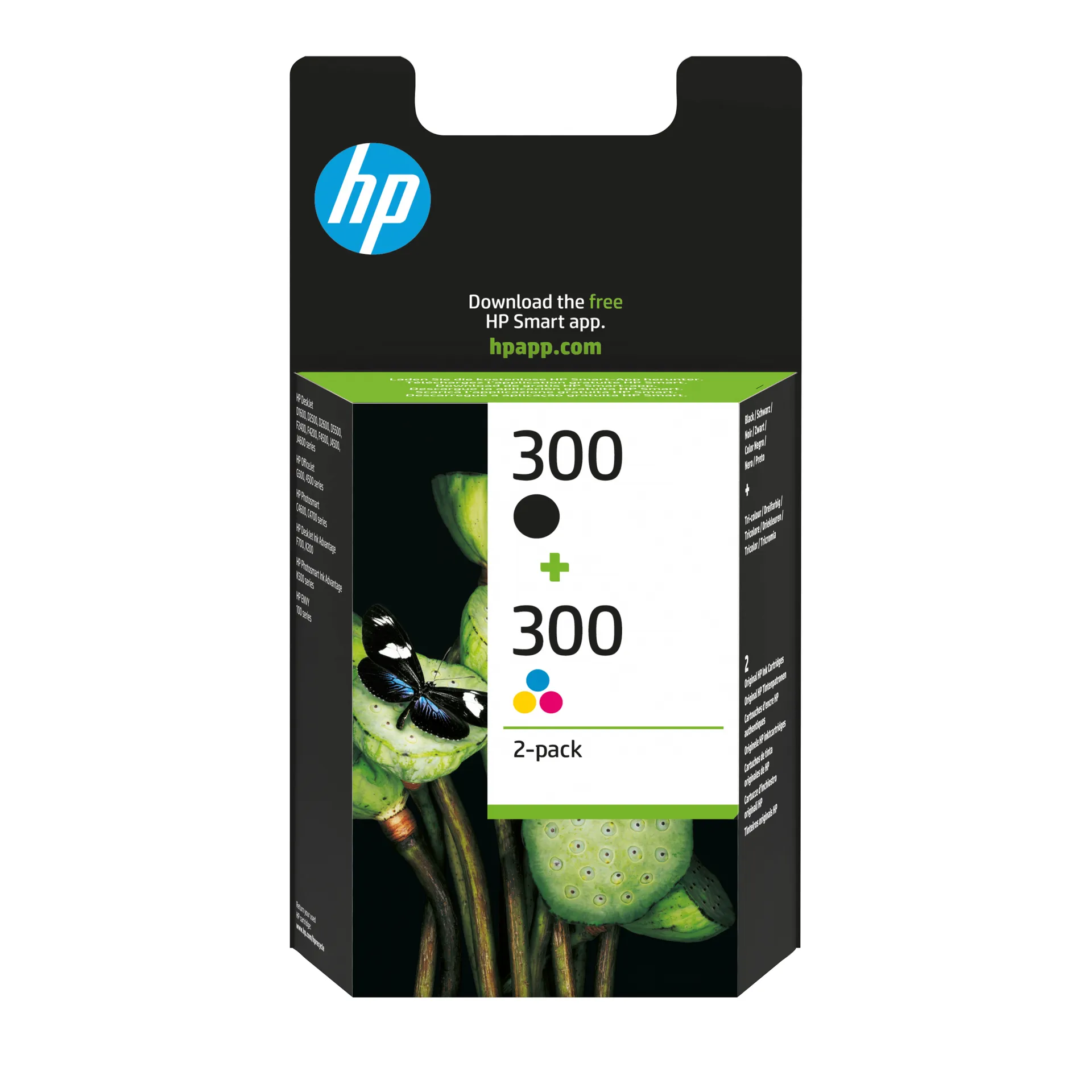 HP 300 2er-Pack Schwarz/Cyan/Magenta/Gelb Original Druckerpatronen HP 300 2er-Pack Schwarz/Cyan/Magenta/Gelb Original Druckerpatronen