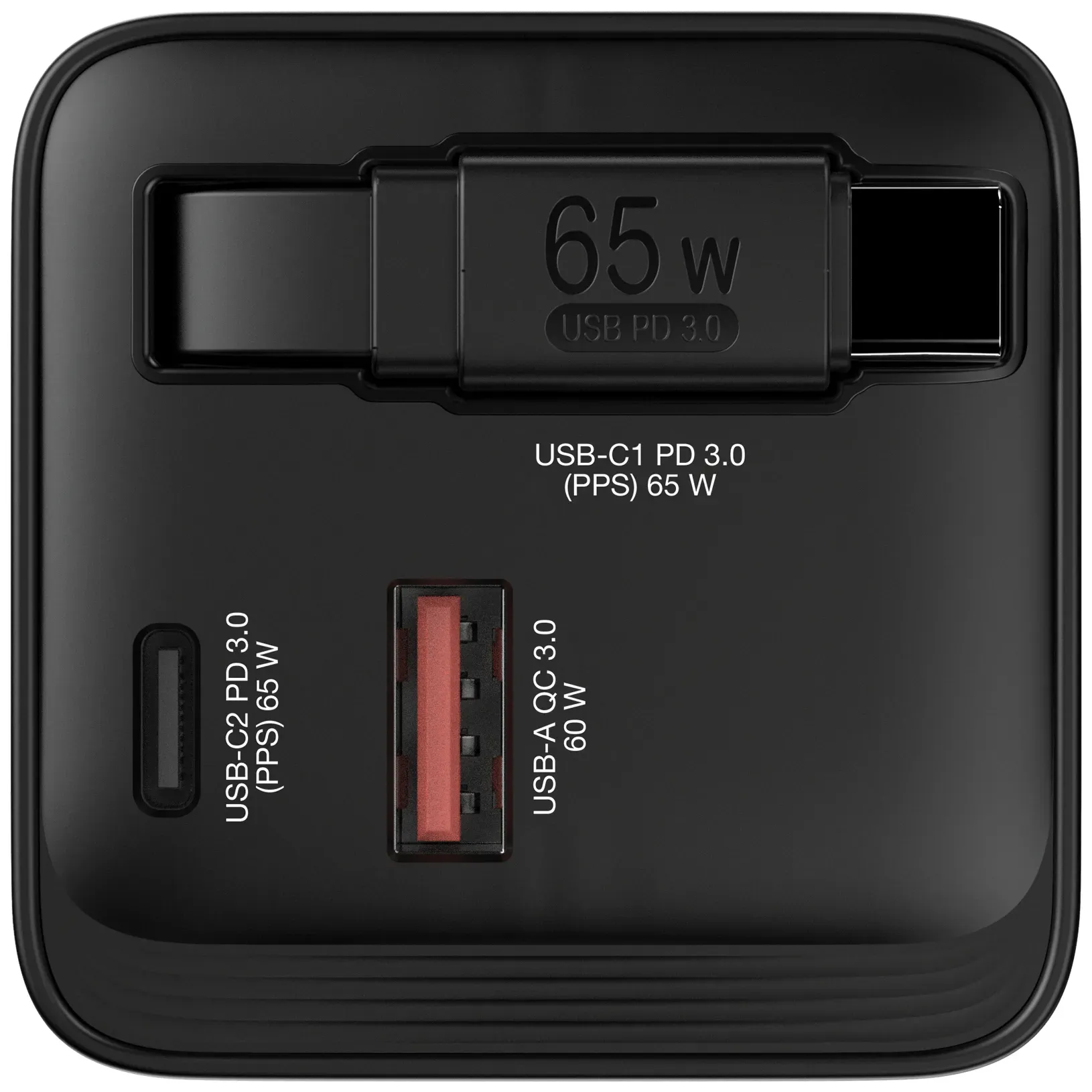 Verbatim GaN Charger 65W Universal Schwarz AC Schnellladung Drinnen – Bild 2