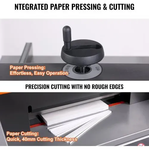 VEVOR elektrischer Papierschneider (330,2 mm Schnittbreite / 4 cm Schnittstärke), Desktop-Papierschneidemaschine mit Tastensteuerung, Papierschneider für Büro Schule Druckerei, Papier Schneiden – Bild 3