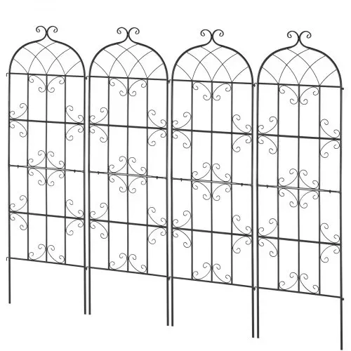 VEVOR Rankhilfe für Kletterpflanzen, 51x180cm, 4er-Set rostfreies Metallspalier für Gartenblumen, Rankgitter für Rosen, Kletterhilfe, Gurkenstütze, dekoratives Clematis-Spalier für Innenhöfe & Rasen – Bild 8