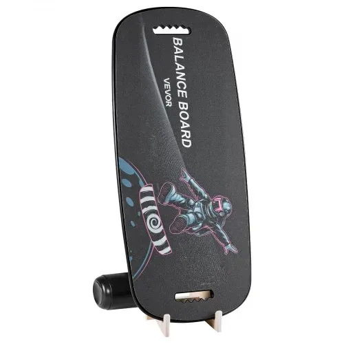 VEVOR Balance Board Holz Set für Erwachsene (89 cm), Wackelbrett bis 200 kg Belastbar, inkl. Rolle, Magnetstoppern & Ablage, Gleichgewichtstrainer für Surf- & Core-Training, Physiotherapie, Schwarz – Bild 8