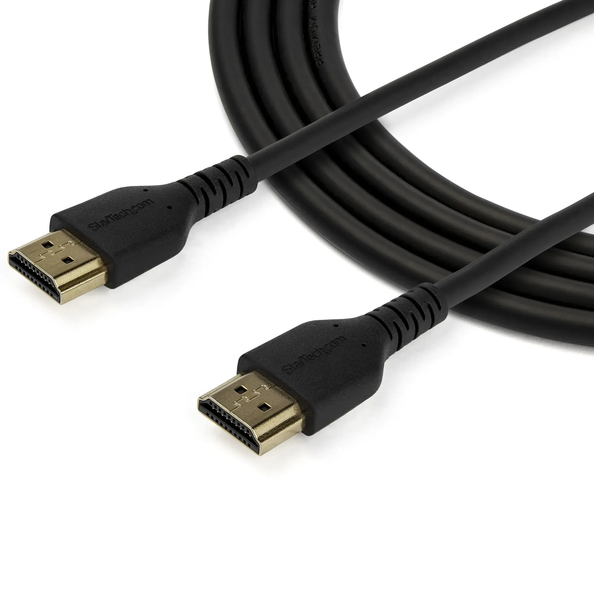 StarTech.com 2m Premium Zertifiziertes HDMI 2.0 Kabel mit Ethernet - High Speed UHD 4K 60Hz HDR - Robustes M/M HDMI Verbindungsabel mit Aramidfaser - TPE - Für UHD Monitoren/TVs/Displays – Bild 3