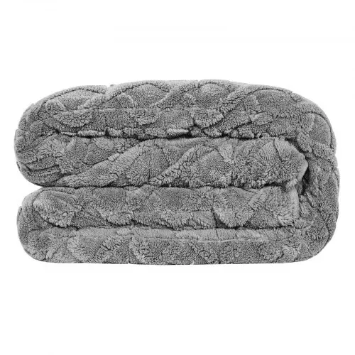 VEVOR Gewichtsdecke, 9 kg, Therapiedecke 1524x2032 mm, Gewichtete Decken Queen-Size, Sherpa-Fleece-Decke mit Glasperlen, für Erwachsene mit 90–113 kg, Linderung von Angstzuständen & Stress, grau – Bild 9
