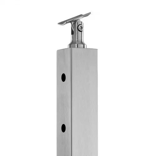 VEVOR Kabelgeländerpfosten, 91,4x5x5cm Stahl-Deckgeländerpfosten mit horizontalen & vorgebohrten Löchern, SUS304 Edelstahl, mit gebogener Halterung, 1 Stk., Silber, 1JZLGZXYS91466KZK001V0 – Bild 10