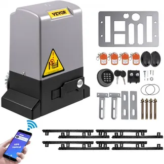 VEVOR Schiebetüröffner, 1800 kg, Automatischer 4m-Toröffner mit 4 Fernbedienungen und APP-Steuerung, Elektrischer Torantrieb für Rollgasse, Sicherheitssystem Kit für Torantrieb VEVOR Schiebetüröffner, 1800 kg, Automatischer 4m-Toröffner mit 4 Fernbedienungen und APP-Steuerung, Elektrischer Torantrieb für Rollgasse, Sicherheitssystem Kit für Torantrieb