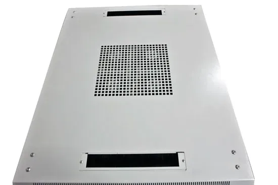 ALLNET 19"Schrank, 32HE, B800/T1000mm, Glastür, Lichtgrau, SNB-Serie, – Bild 4