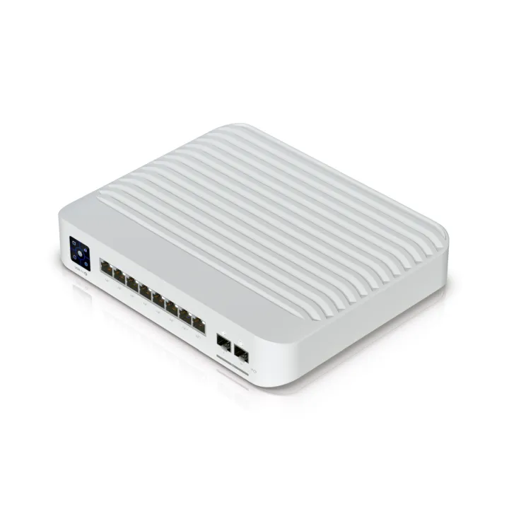 Ubiquiti Switch full managed Layer3 10 Port • 8x GbE • PoE Budget 120W • 2x PoE bt • 6x PoE at • 2x SFP+ • Wall • UniFi • USW-Pro-8-POE Ubiquiti Switch full managed Layer3 10 Port • 8x GbE • PoE Budget 120W • 2x PoE bt • 6x PoE at • 2x SFP+ • Wall • UniFi • USW-Pro-8-POE