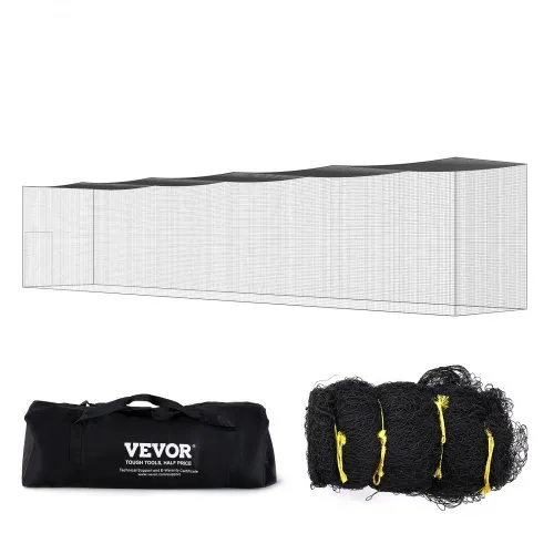 VEVOR Baseball-Schlagkäfig-Netz für Zuhause oder Hinterhof 70 Fuß, Baseballkäfig-Netz zum Schlagen und Aufstellen, Baseballnetz, Schlagkäfig, für Kinder oder Erwachsene Schwarz VEVOR Baseball-Schlagkäfig-Netz für Zuhause oder Hinterhof 70 Fuß, Baseballkäfig-Netz zum Schlagen und Aufstellen, Baseballnetz, Schlagkäfig, für Kinder oder Erwachsene Schwarz