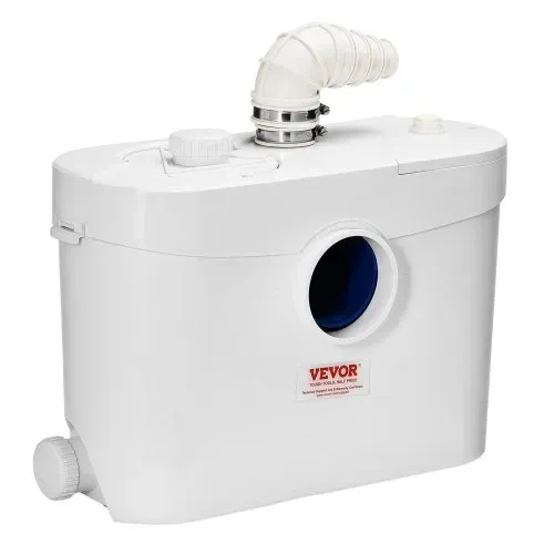 VEVOR Hebeanlage, 900 W, 180 L/min Durchfluss, 12 m Förderhöhe, Abwasserhebeanlage mit 4 Wassereinlässen, Schmutzwasserpumpe für Toilette, Keller, Dusche, Waschbecken, Waschküche, Badewanne – Bild 9