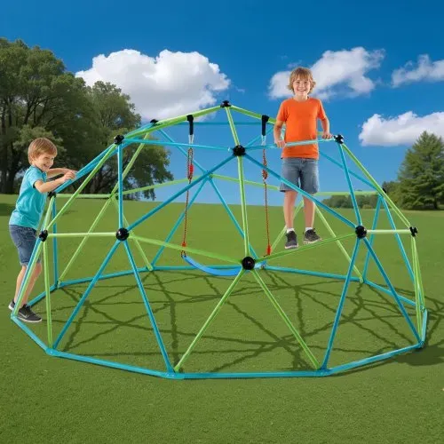 VEVOR Kletterkuppel geometrisches Klettergerüst (305 cm breit) mit Schaukel & Hängematte, 453 kg belastbares Klettergerüst, Klettergerät für Kinder von 3 bis 10 Jahren Gartenspielzeug Spielplatz – Bild 7